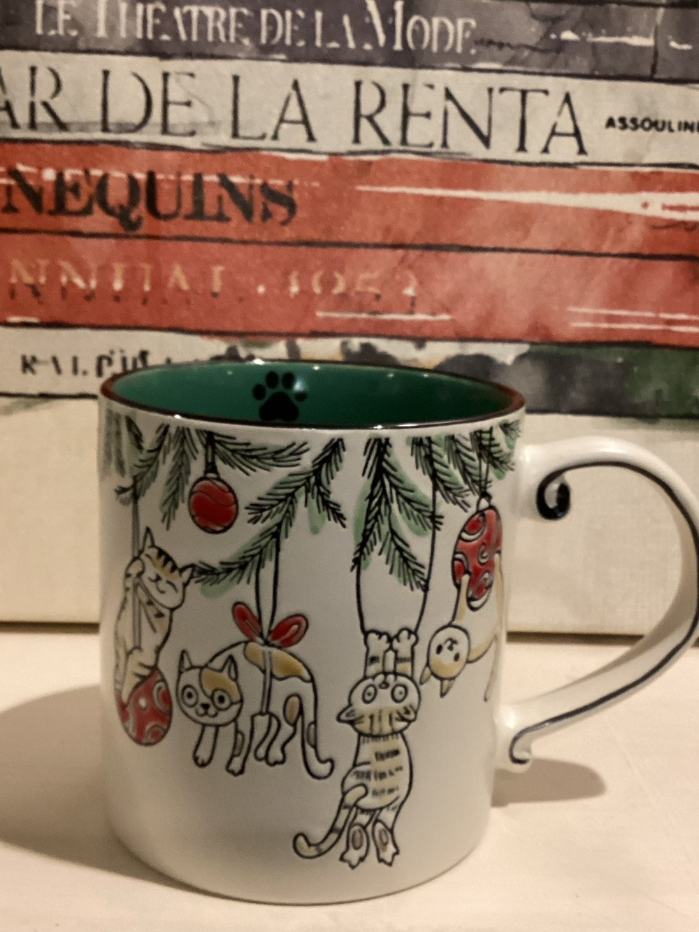 Cat Ornament Holiday Coffee Mug